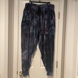 Brand new velour baggy joggers